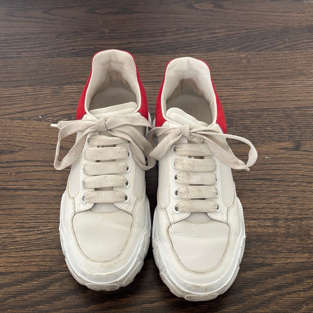 Alexander McQueen Women's Sneakers in Red and White